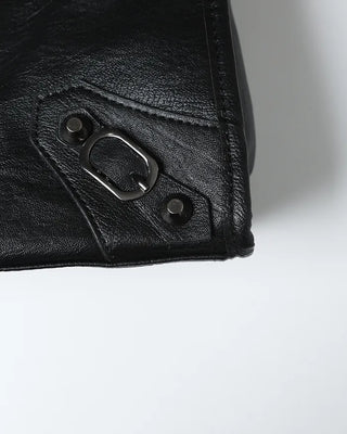 2-Way Studded Square Boston Bag