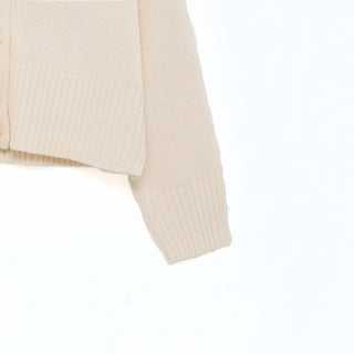 Basic color cardigan