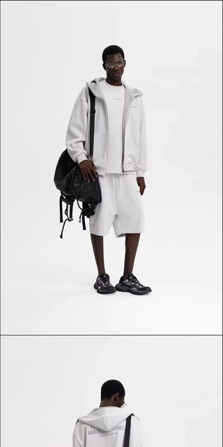[MASONPRINCE] Unisex Air Layer Sweat Set