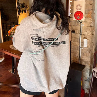 Lettering Hooded T-shirt