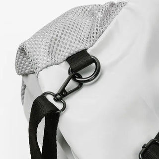 (Unisex) Mesh Pocket Nylon Backpack