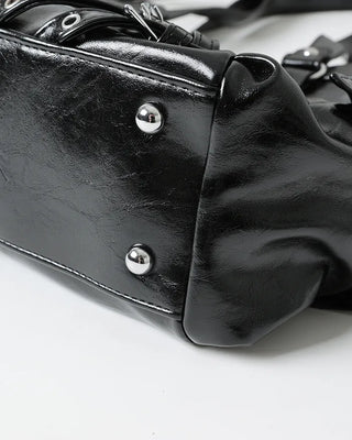 Y2K Leather Shoulder Bag