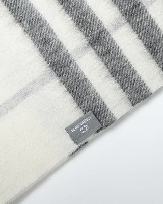 Checked wool blend scarf