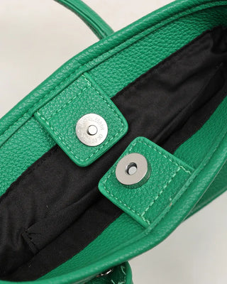 Center Button Square Tote Bag