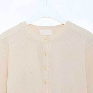 Basic color cardigan