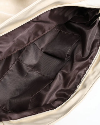 Zip Detail Motor Boston Bag