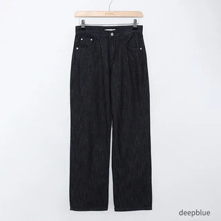 hake black denim pants