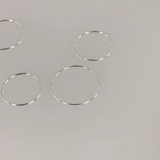 Silver ring set