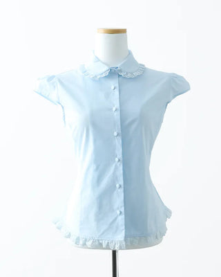 [1st Re-release] (ORIGINAL) Lace Ribbon Slim Blouse
