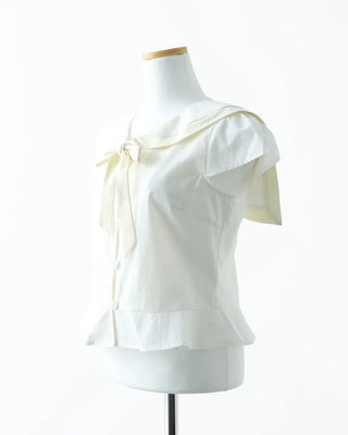 (ORIGINAL) Sailor Collar Ribbon Blouse