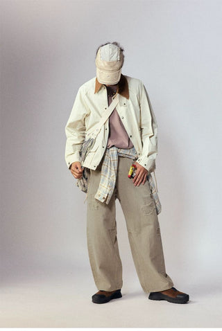 [Monterest] Distressed Washed Cotton Work Pants