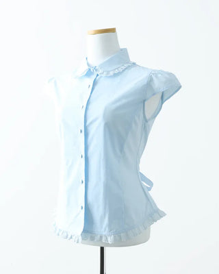 [1st Re-release] (ORIGINAL) Lace Ribbon Slim Blouse