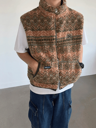 Egon Fair Isle Sherpa Tumbler Vest