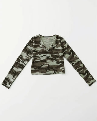 [4th Re-release] (ORIGINAL) Lettering Camo Long Sleeve T-Shirt