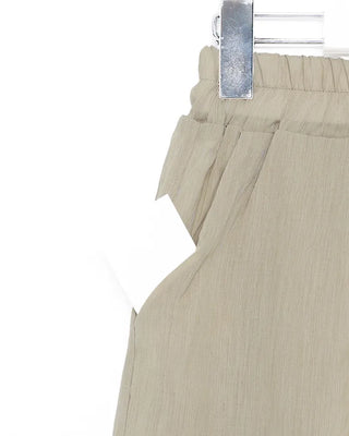 Linen shirt and shorts set