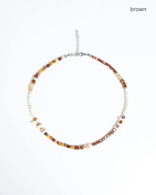 Wood bead necklace