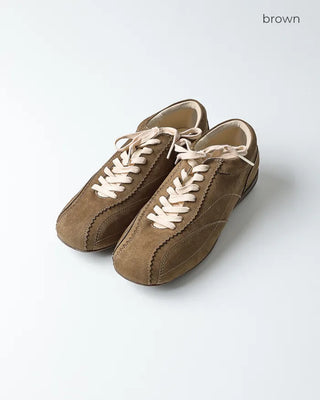 Suede round sneakers