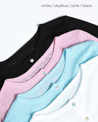 Shell Button Summer Cardigan