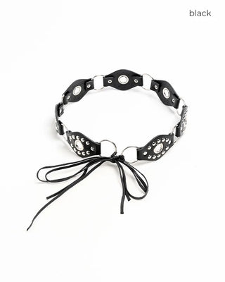 Vintage studded strap belt