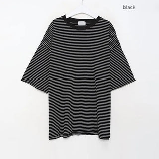 Two-tone border boxy T-shirt