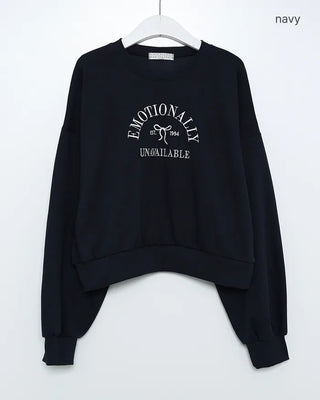 Lettering Patch Sweatshirt