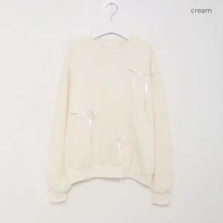 Ribbon detail sweatshirt
