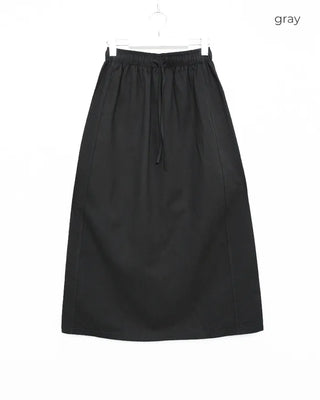 Waist string long skirt