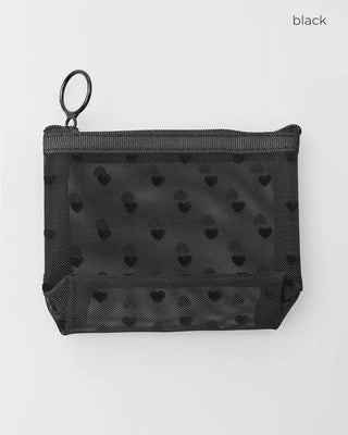 Heart Mesh Mini Pouch