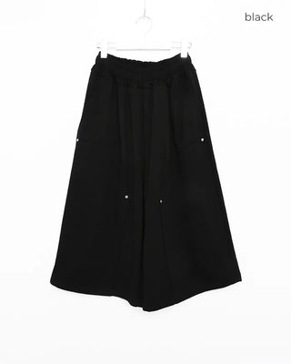 (UNISEX) Snap Bermuda Easy Pants