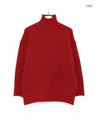 Loose-fit high-neck knit