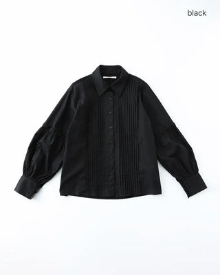 (ORIGINAL) Basic Pintuck Shirring Shirt