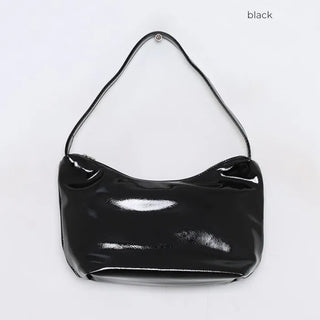 Leather one-handle shoulder bag
