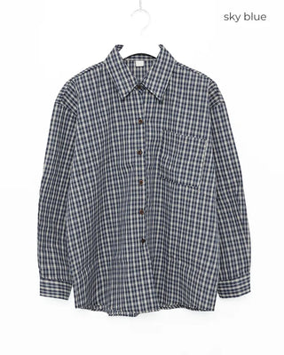 Oversized check shirt