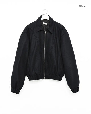 Colored zipper blouson jacket