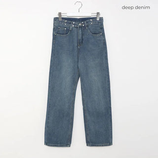 Wide-fit denim pants