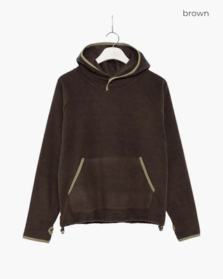 Two-tone point fleece hoodie