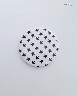 Monochrome Star Pin Badge