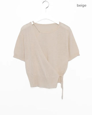 Asymmetrical Wrap Knit