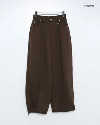 Belt loop wide sweatpants