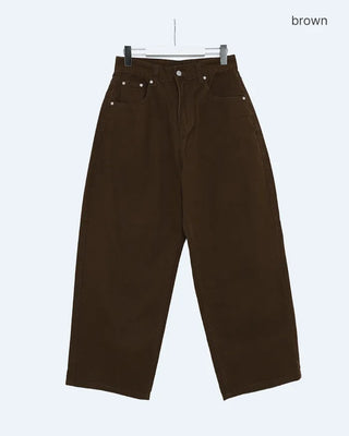 Basic wide cotton pants