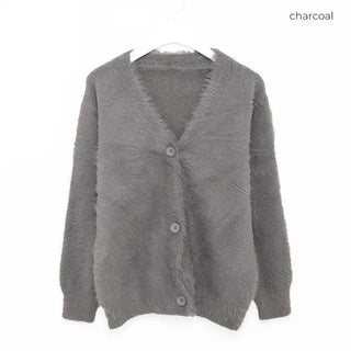 Oversized V-neck cardigan