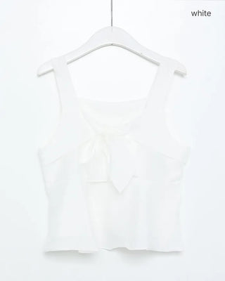 Ribbon frill sleeveless