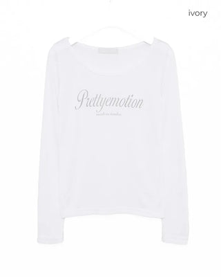 emotion logo long-sleeved T-shirt
