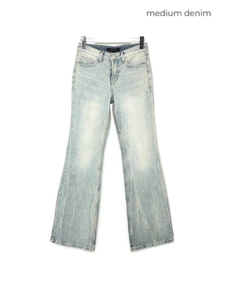 Semi-bootcut denim