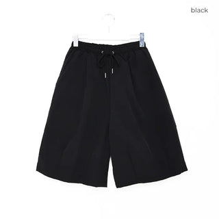 Oversized wide-leg shorts