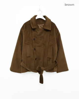 Trench-style mid-length jacket