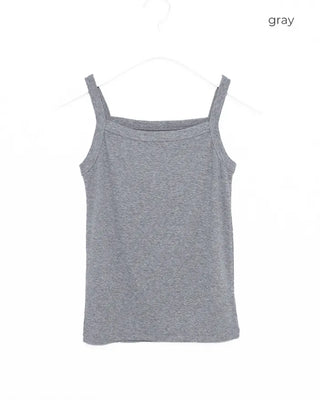 Square neck ribbed camisole