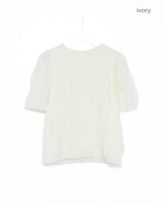 Frill wave blouse