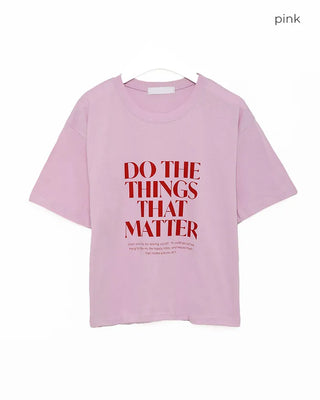 Lettering Basic T-Shirt