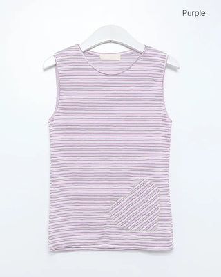 Border Heart Pocket Sleeveless